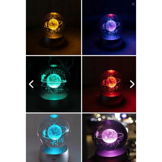 Miniatura 3 de LAMPARA ESFERA 3D LED- 8CM DIAMETRO